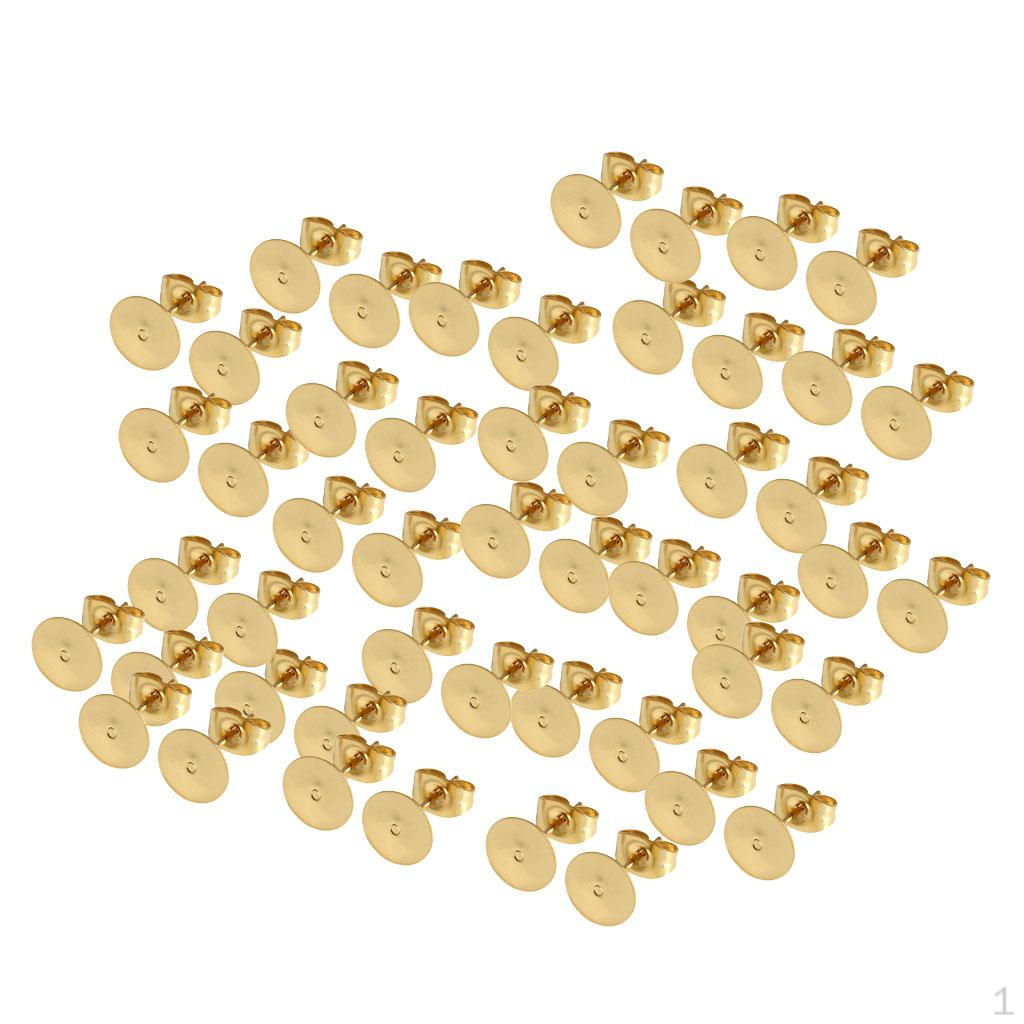 Plating Blank Flat Pad Stud Earring Findings with Backs 3mm
Plating Blank Flat Pad Stud Earring Findings with Backs 3mm