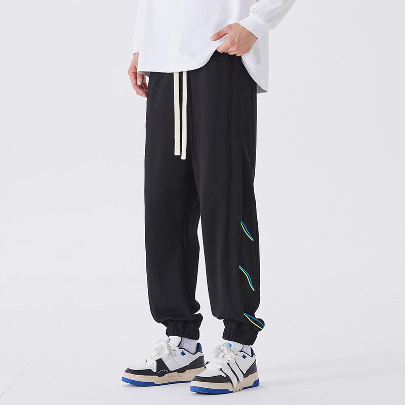New casual sweatpants men s spring and autumn sports trousers solid color drawstring Harlan tied feet trendy versatile pants S
New casual sweatpants men s spring and autumn sports trousers solid color drawstring Harlan tied feet trendy versatile pants S