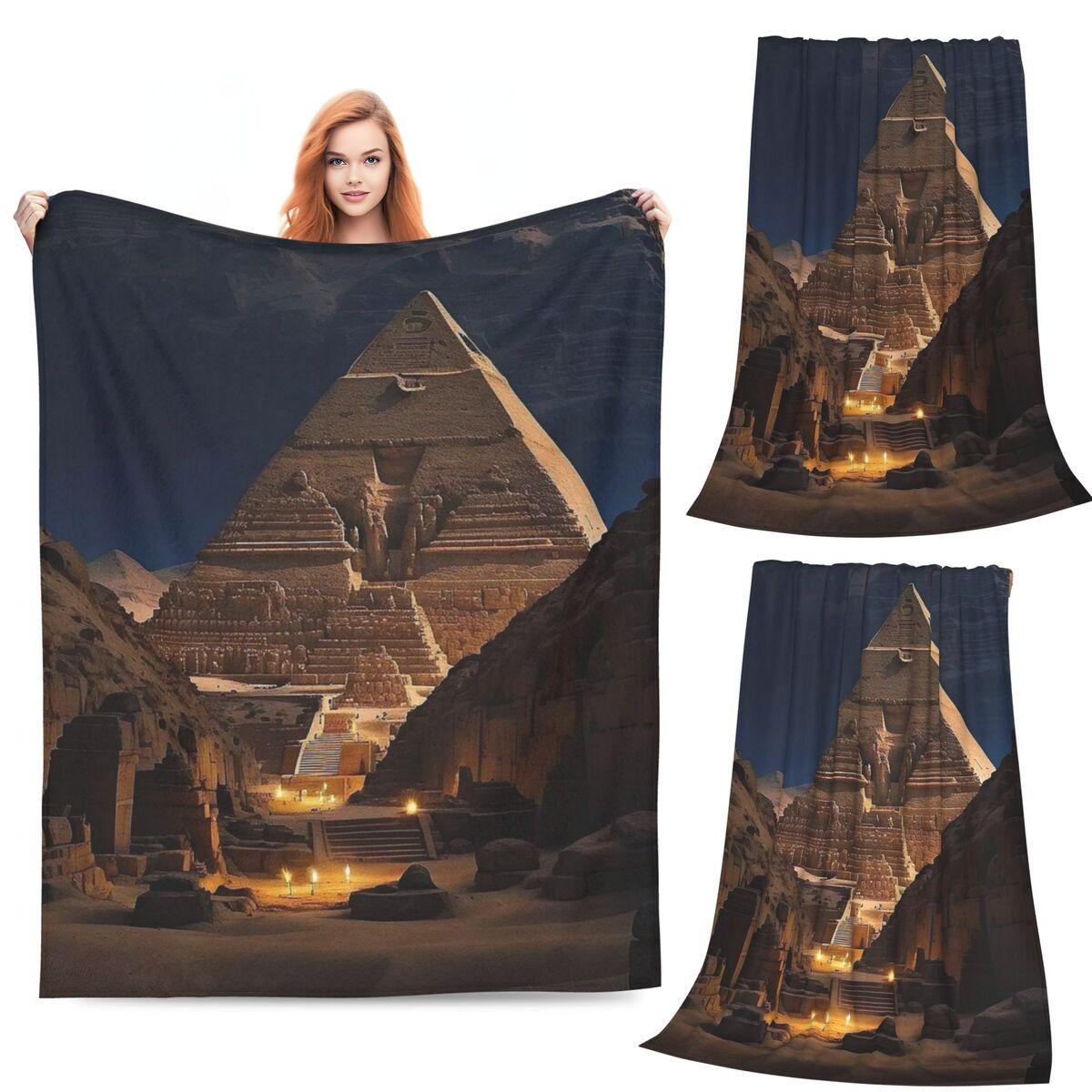Egyptian Pyramid Famous Architecture Blankets Soft Warm Flannel Throw Blanket Bedspread for Living room Picnic Travel Home Sofa 80x120cm
Egyptian Pyramid Famous Architecture Blankets Soft Warm Flannel Throw Blanket Bedspread for Living room Picnic Travel Home Sofa 80x120cm