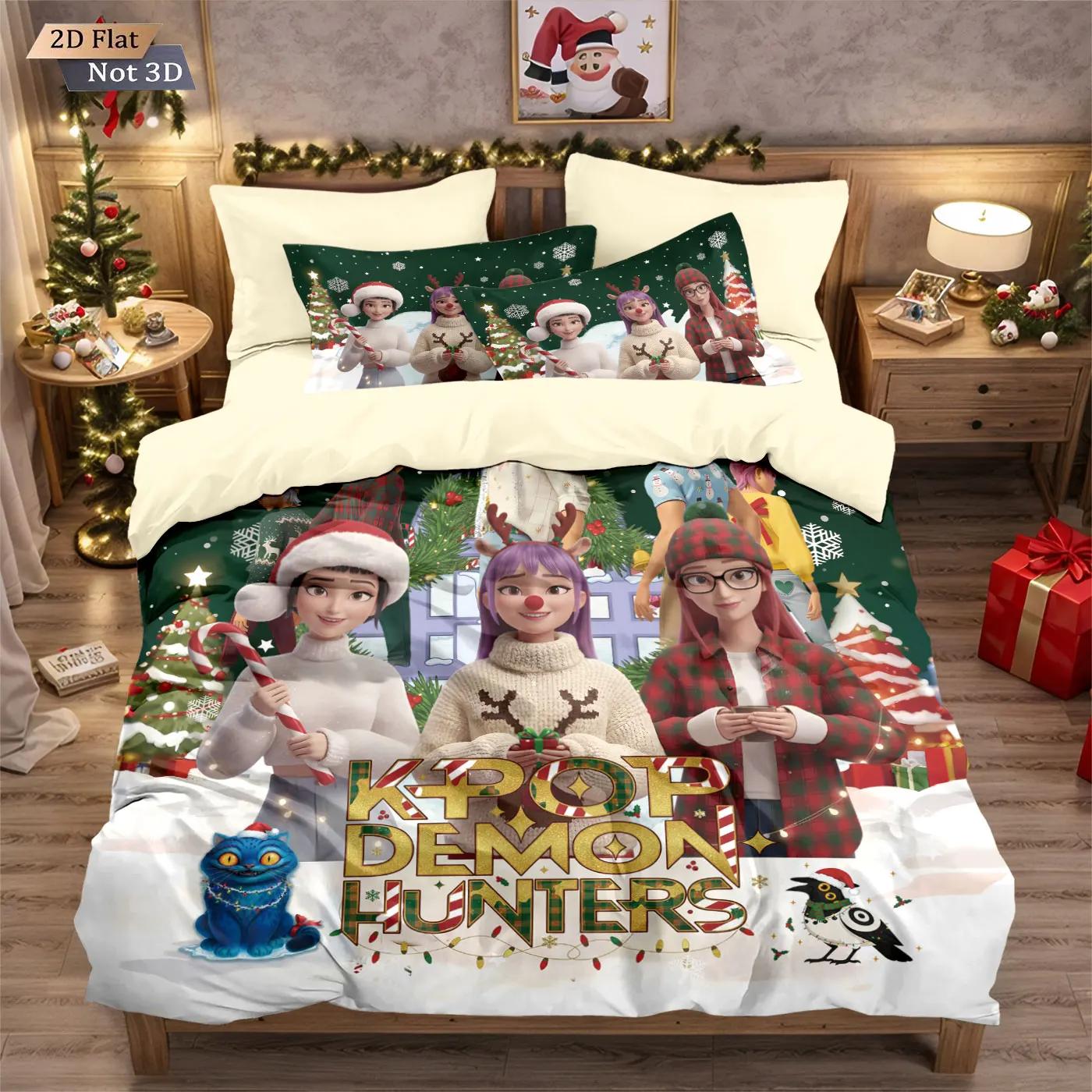 3Pcs Christmas K-Pop Demon Hunters Bedding Set Printed Coreless Duvet Cover Set Soft Comfortable Dormitory Bedroom Multiple Size Duvet Cover Set&EU Single(135x200cm)
3Pcs Christmas K-Pop Demon Hunters Bedding Set Printed Coreless Duvet Cover Set Soft Comfortable Dormitory Bedroom Multiple Size Duvet Cover Set&EU Single(135x200cm)