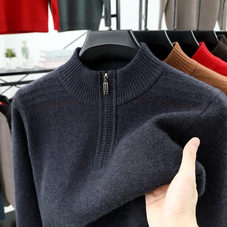 Woodpecker Men s Warm Wool Sweater, Winter Thickened Half-high Collar Zipper Pullover for Middle-aged Dads 4XL (180-210 jin)
Woodpecker Men s Warm Wool Sweater, Winter Thickened Half-high Collar Zipper Pullover for Middle-aged Dads 4XL (180-210 jin)