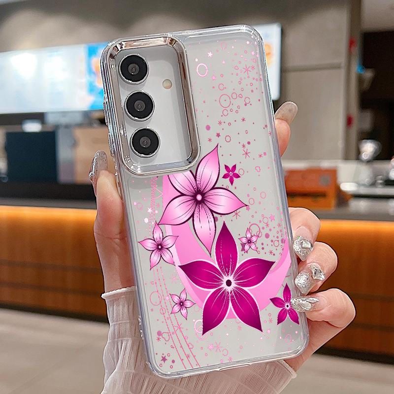 Pink Cartoon Floral Case For Samsung S26 S25 Ultra S24 FE S23 Plus S22 S21 A15 A16 A17 A35 A36 A37 A54 A55 A56 A57 5G Plating Lens Soft Cover Samsung S25 Edge
Pink Cartoon Floral Case For Samsung S26 S25 Ultra S24 FE S23 Plus S22 S21 A15 A16 A17 A35 A36 A37 A54 A55 A56 A57 5G Plating Lens Soft Cover Samsung S25 Edge