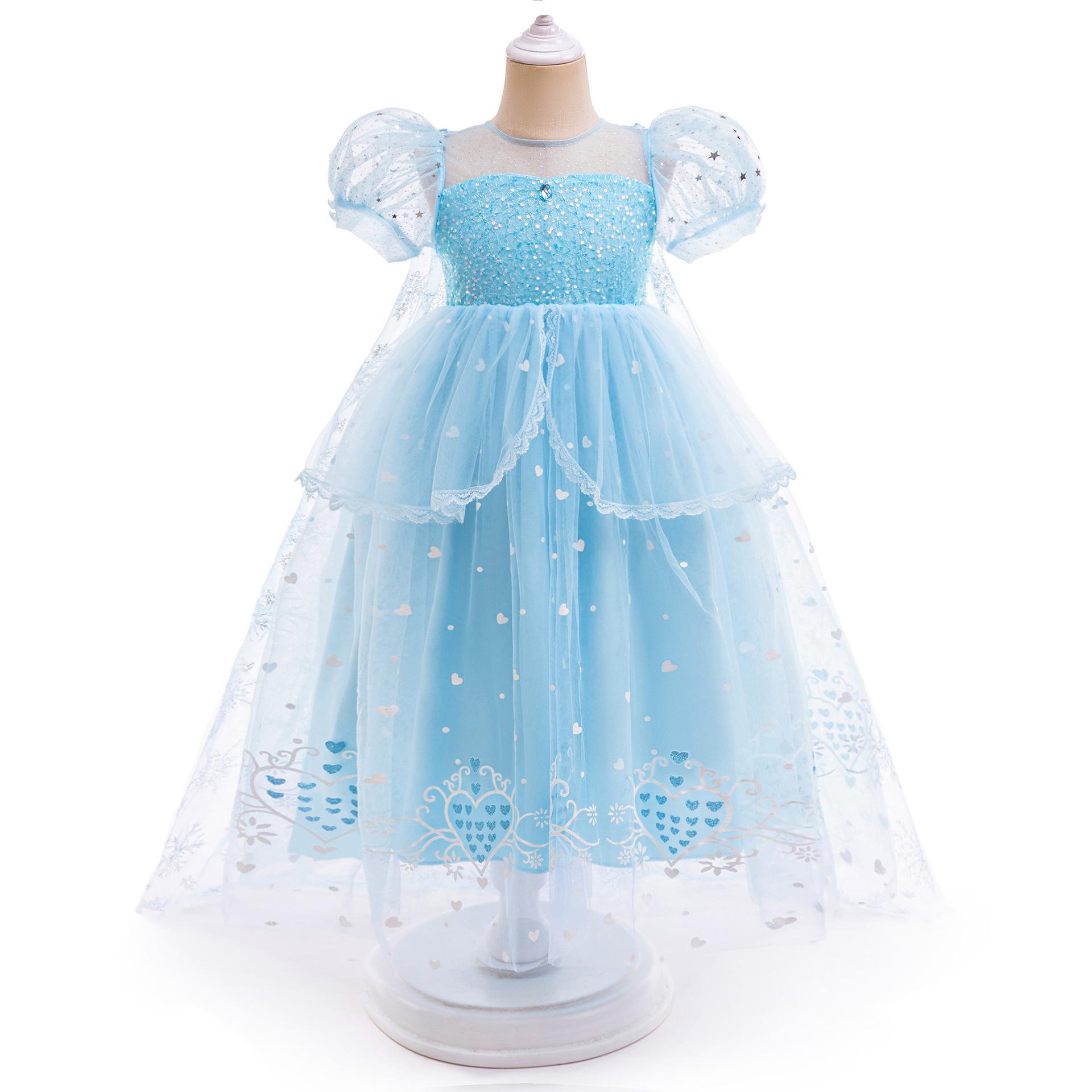 Elsa Princess Tulle Cosplay Dress for Girls - Frozen Role Play Gown 130cm/6Y
Elsa Princess Tulle Cosplay Dress for Girls - Frozen Role Play Gown 130cm/6Y