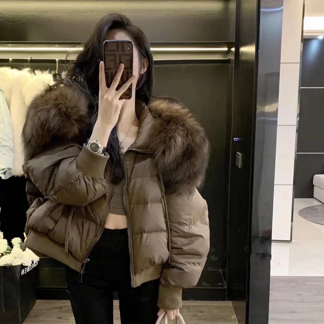 Detachable Large Raccoon Fur Collar Short Down Jacket Goose Down Jacket Winter New Product Looks Slimmer
Detachable Large Raccoon Fur Collar Short Down Jacket Goose Down Jacket Winter New Product Looks Slimmer