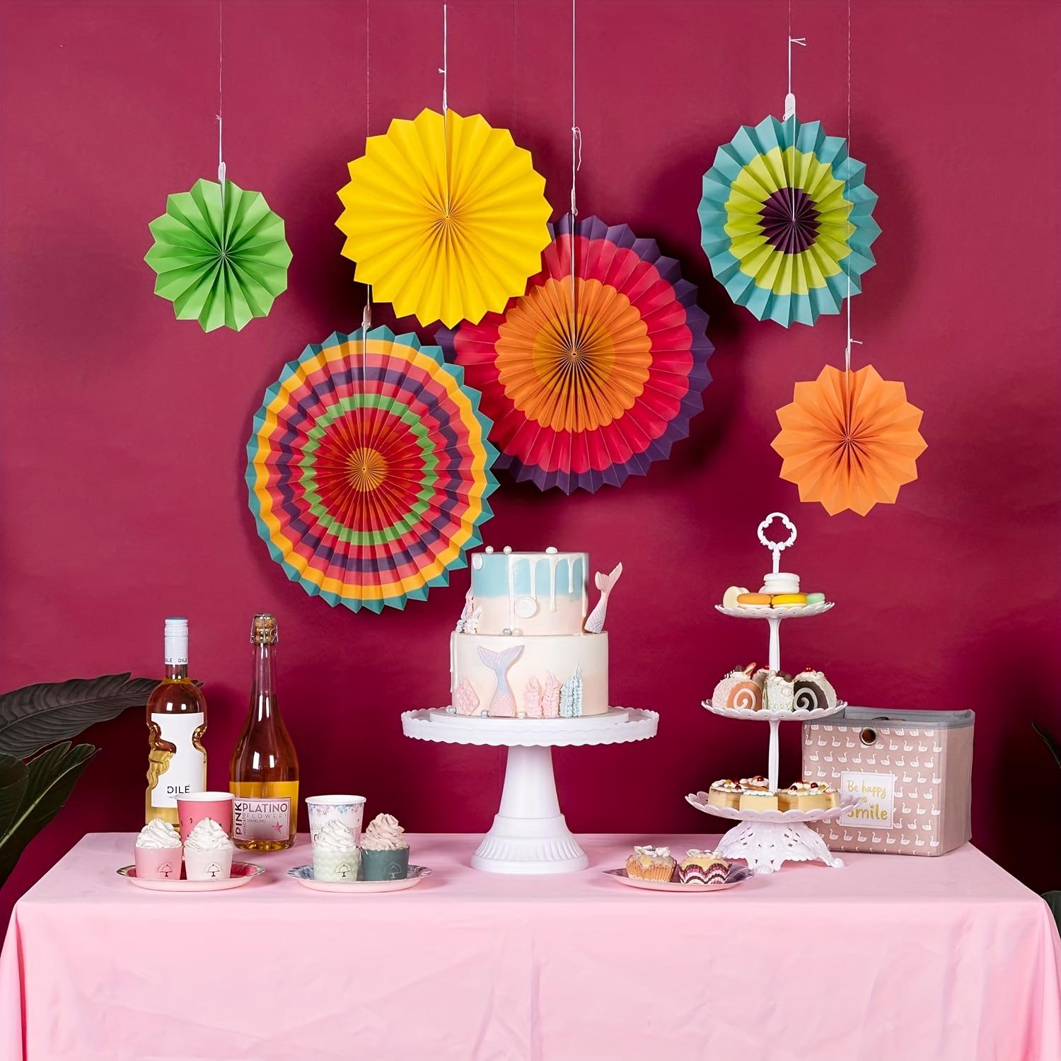 6PCS Hanging Paper Fan Garland - Carnival Circus Circle Pattern Decor for Birthday, Graduation & Summer Parties
6PCS Hanging Paper Fan Garland - Carnival Circus Circle Pattern Decor for Birthday, Graduation & Summer Parties