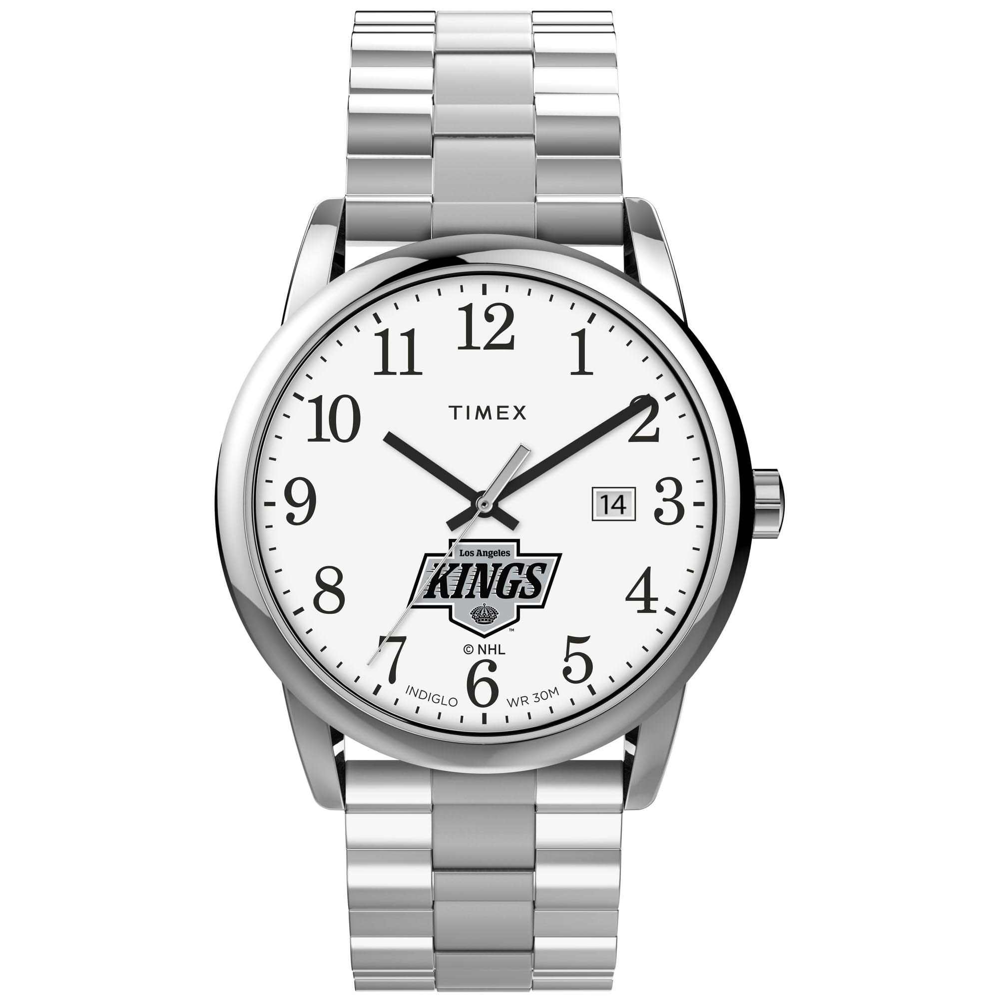Timex Men s EasyReader 38mm Watch - LA Kings with Extended Band, Stainless Steel, Modern, Stainless Steel, Modern
Timex Men s EasyReader 38mm Watch - LA Kings with Extended Band, Stainless Steel, Modern, Stainless Steel, Modern