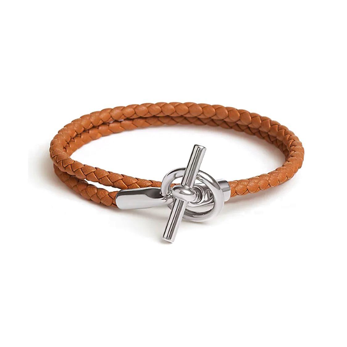 Hermès Solid Color Woven Glenan Leather Bracelet Women bracelet Brown H071689FP37T1 T2
Hermès Solid Color Woven Glenan Leather Bracelet Women bracelet Brown H071689FP37T1 T2