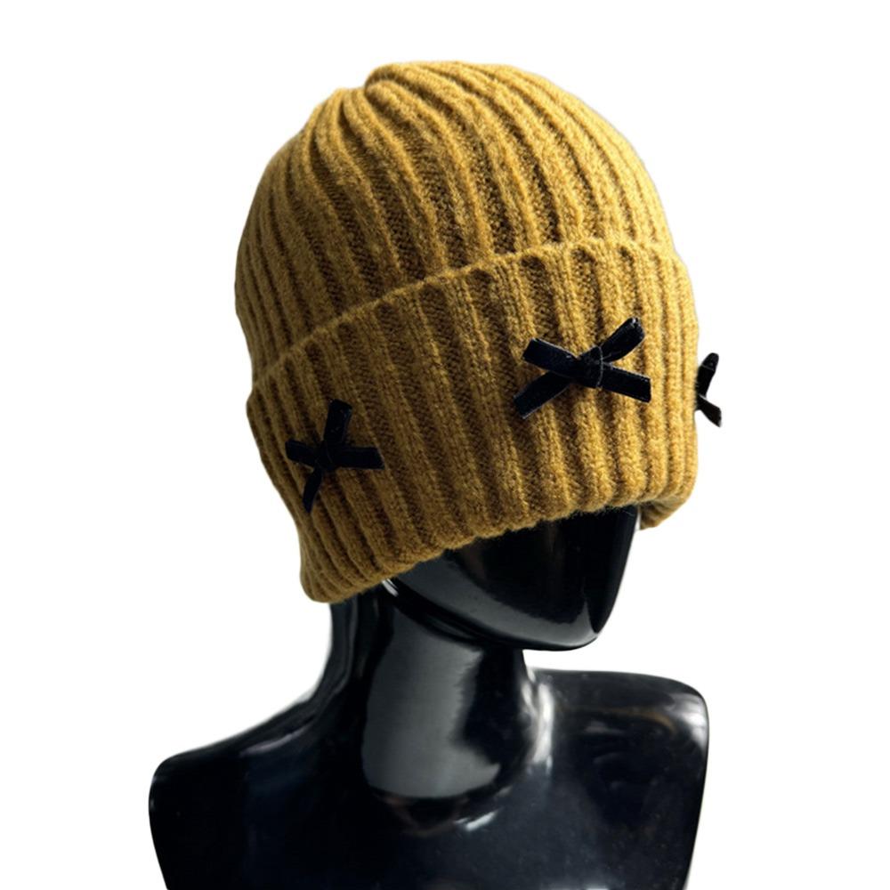 Bow Knitted Hat Thick Slouchy Bonnet Winter Beanie Cap for Women жовтий
Bow Knitted Hat Thick Slouchy Bonnet Winter Beanie Cap for Women жовтий