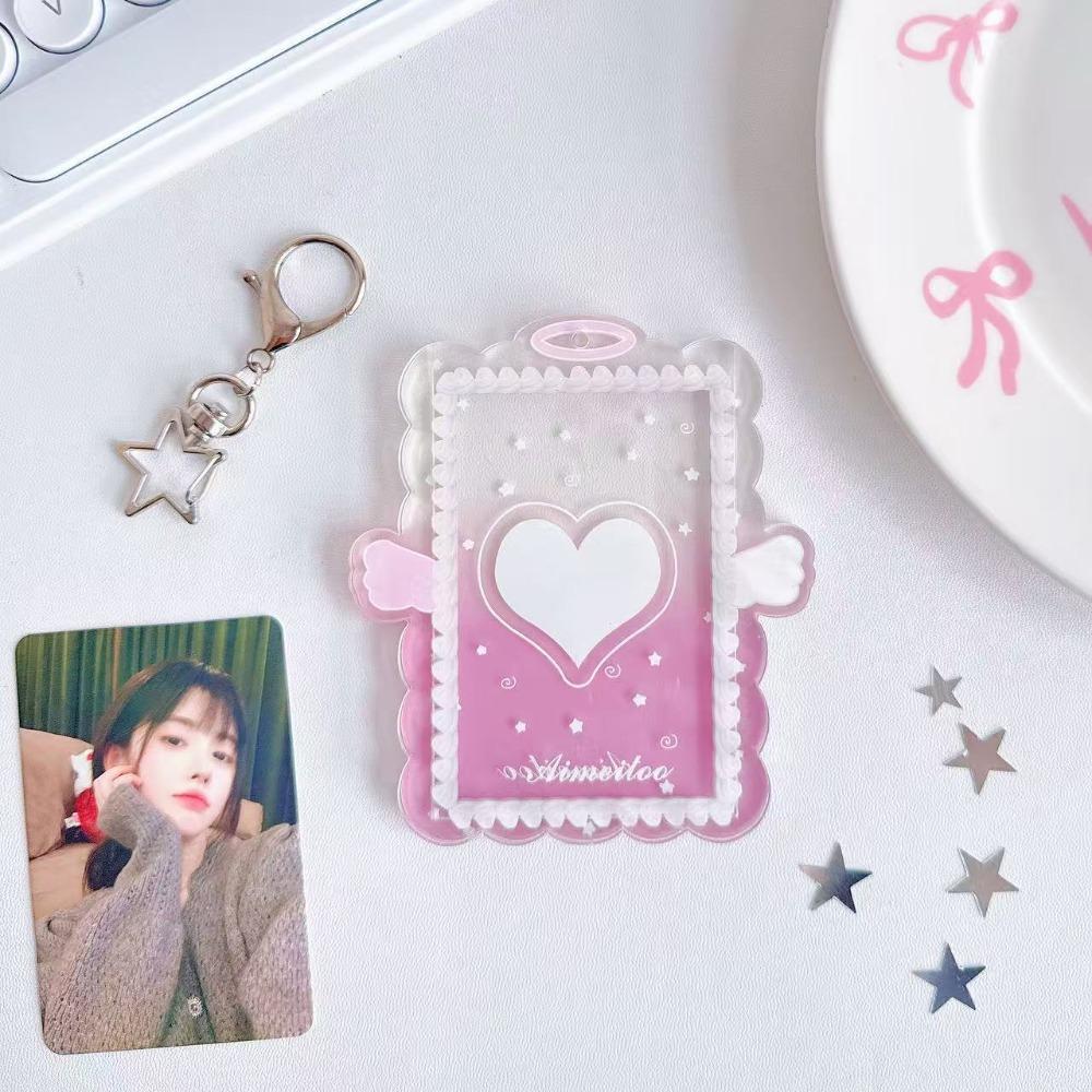 INS Style 3 Inch Card Holder Colorful Angel Wings Clear Acrylic Card Sleeve with Keychain Display Star Holder Bags Bag Pendant розовый
INS Style 3 Inch Card Holder Colorful Angel Wings Clear Acrylic Card Sleeve with Keychain Display Star Holder Bags Bag Pendant розовый