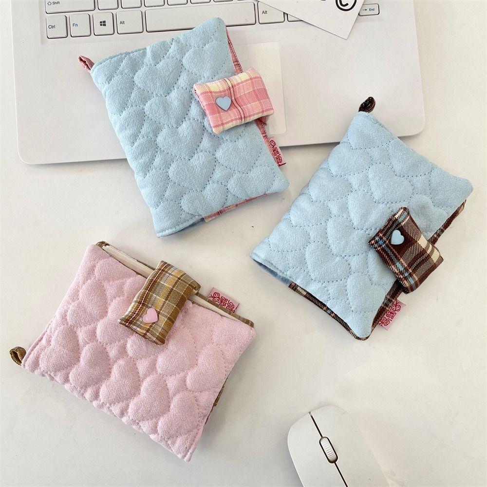 Fabric Plaid Diary Book Detachable Diary Diary Protective Cover Heart Embroidery Notebook Writing рожевий/коричневий
Fabric Plaid Diary Book Detachable Diary Diary Protective Cover Heart Embroidery Notebook Writing рожевий/коричневий