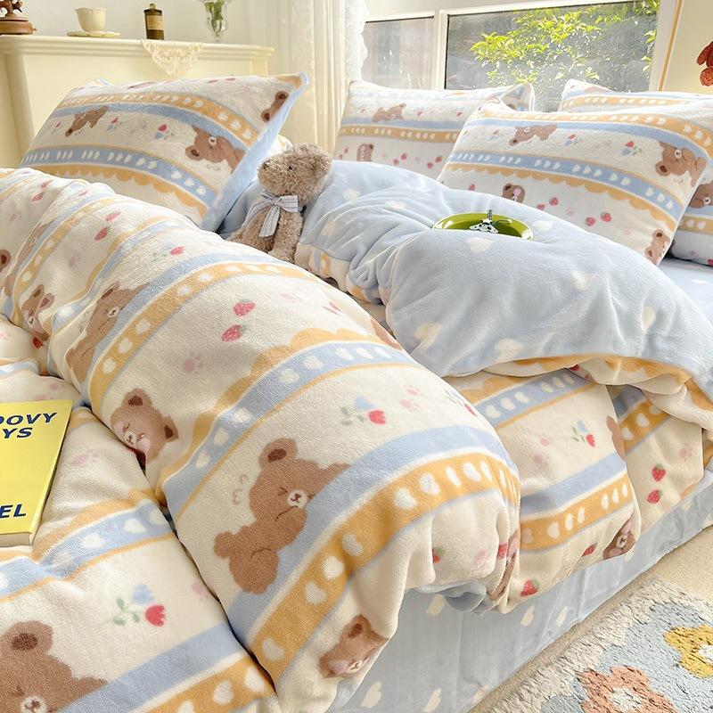 Утолщенный Молочный Коралловый Флис Четырехпредметный Комплект Двусторонний Флис Фланелевый Пододеяльник Простыня Кровать Трехпредметный Комплект Постельное Белье 1.2m 3pcof sheets 150 × 200 quilt
Утолщенный Молочный Коралловый Флис Четырехпредметный Комплект Двусторонний Флис Фланелевый Пододеяльник Простыня Кровать Трехпредметный Комплект Постельное Белье 1.2m 3pcof sheets 150 × 200 quilt