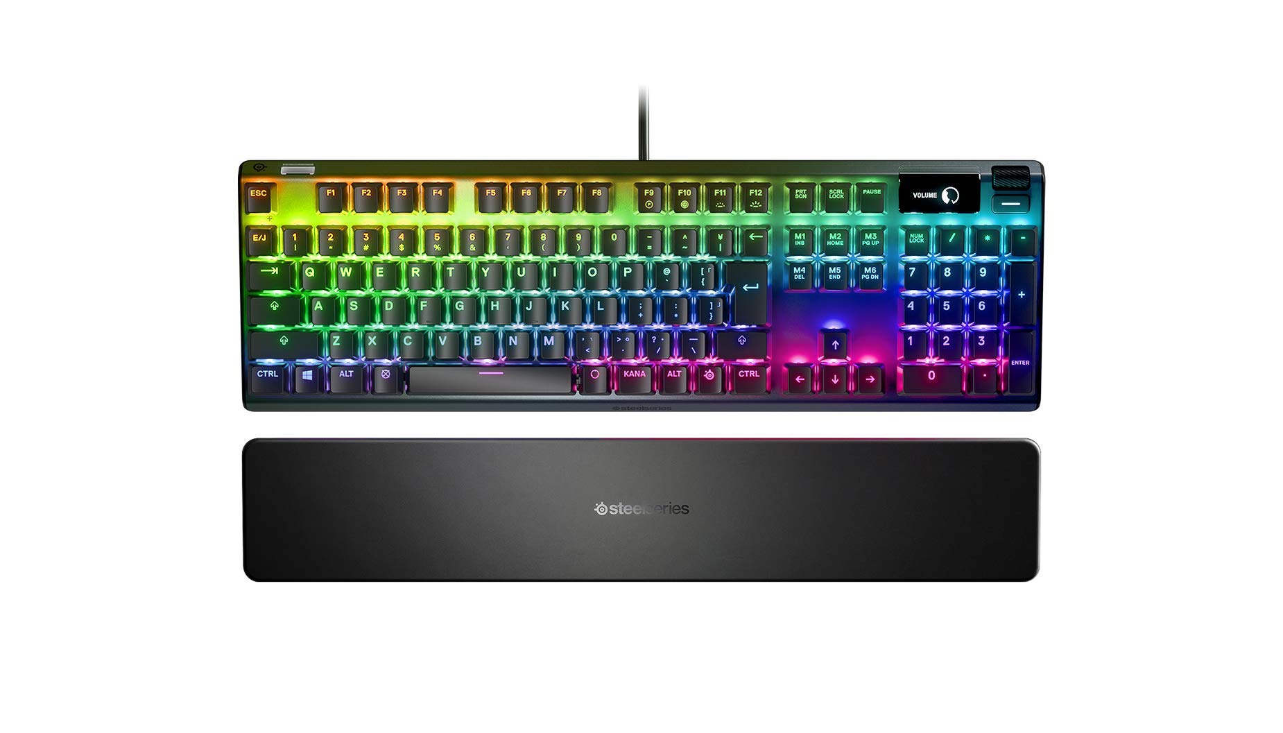 SteelSeries Gaming Keyboard Red Axis Wired Japanese Layout Equipped with Organic EL Display Apex 7 Red Switch 64639 чорний
SteelSeries Gaming Keyboard Red Axis Wired Japanese Layout Equipped with Organic EL Display Apex 7 Red Switch 64639 чорний