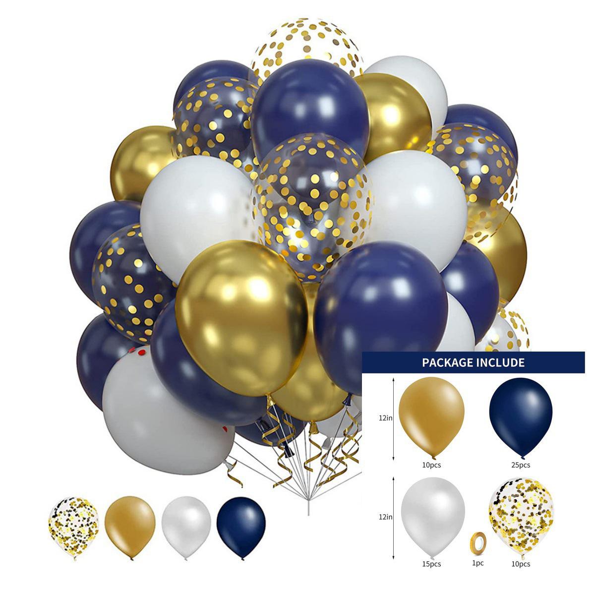 60-Piece 12 Thickened Glitter Balloon Set for Birthday and Party Decorations
60-Piece 12 Thickened Glitter Balloon Set for Birthday and Party Decorations