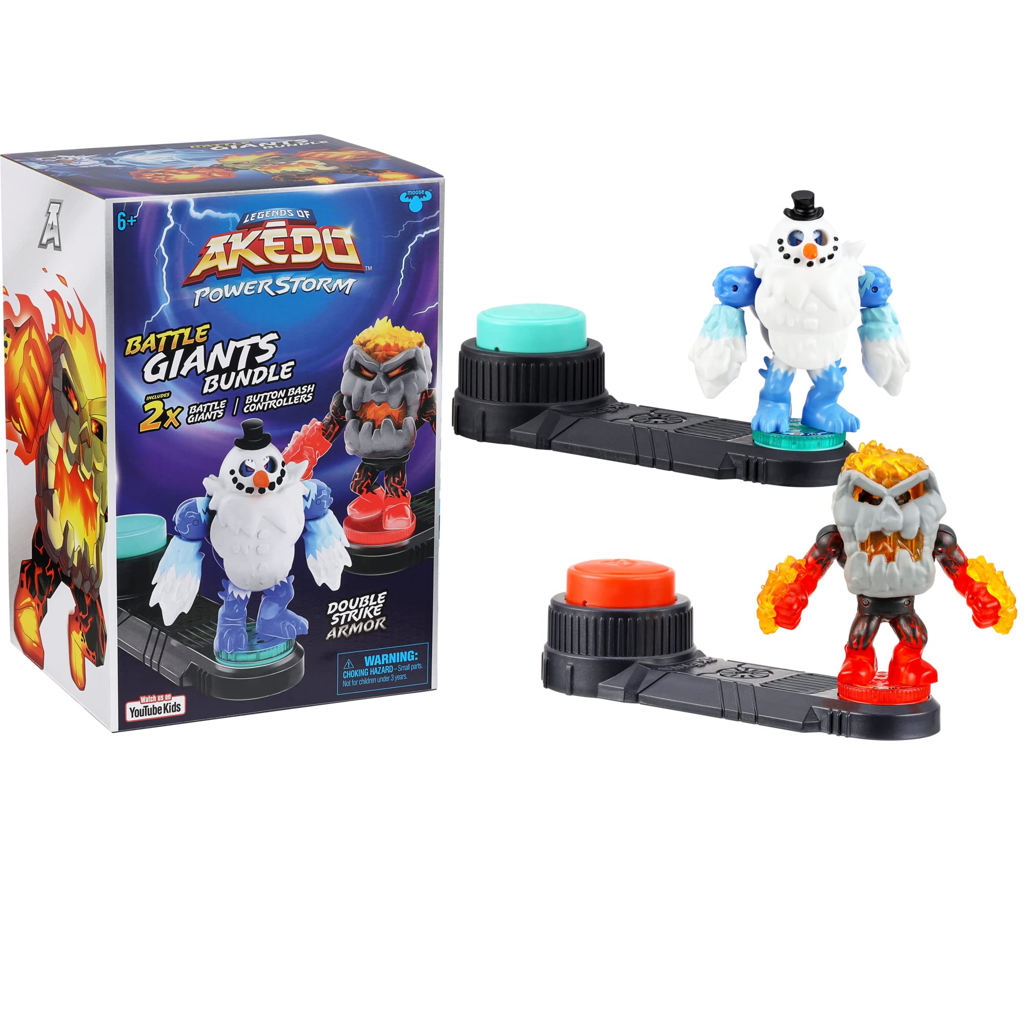 Legend of Akedo Power Storm Giants Giants Battle Warriors Volkrug vs Shatterclaw Double Strike Armor and 2 Button Bash Controllers in 1 Pack 2-Pack
Legend of Akedo Power Storm Giants Giants Battle Warriors Volkrug vs Shatterclaw Double Strike Armor and 2 Button Bash Controllers in 1 Pack 2-Pack