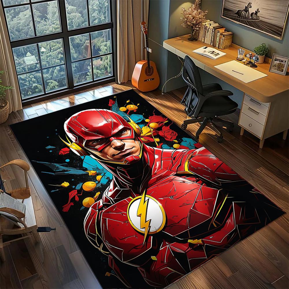 The Flash Lightning Bolt Logo Superhero Cool Rug Carpet Large Area Rug Non Slip Washable Floor Mat Gamer Room Bedroom Home Decor 60x90cm
The Flash Lightning Bolt Logo Superhero Cool Rug Carpet Large Area Rug Non Slip Washable Floor Mat Gamer Room Bedroom Home Decor 60x90cm