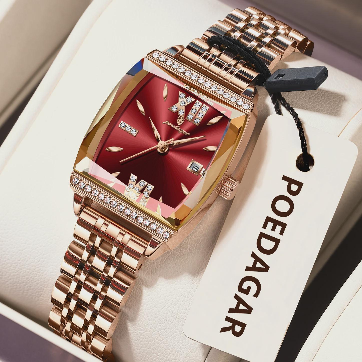 POEDAGAR Elegant Woman Watches Date Waterproof Luxury Ladies Watch Stainless Steel Casual Quartz Women s Wristwatch красный
POEDAGAR Elegant Woman Watches Date Waterproof Luxury Ladies Watch Stainless Steel Casual Quartz Women s Wristwatch красный