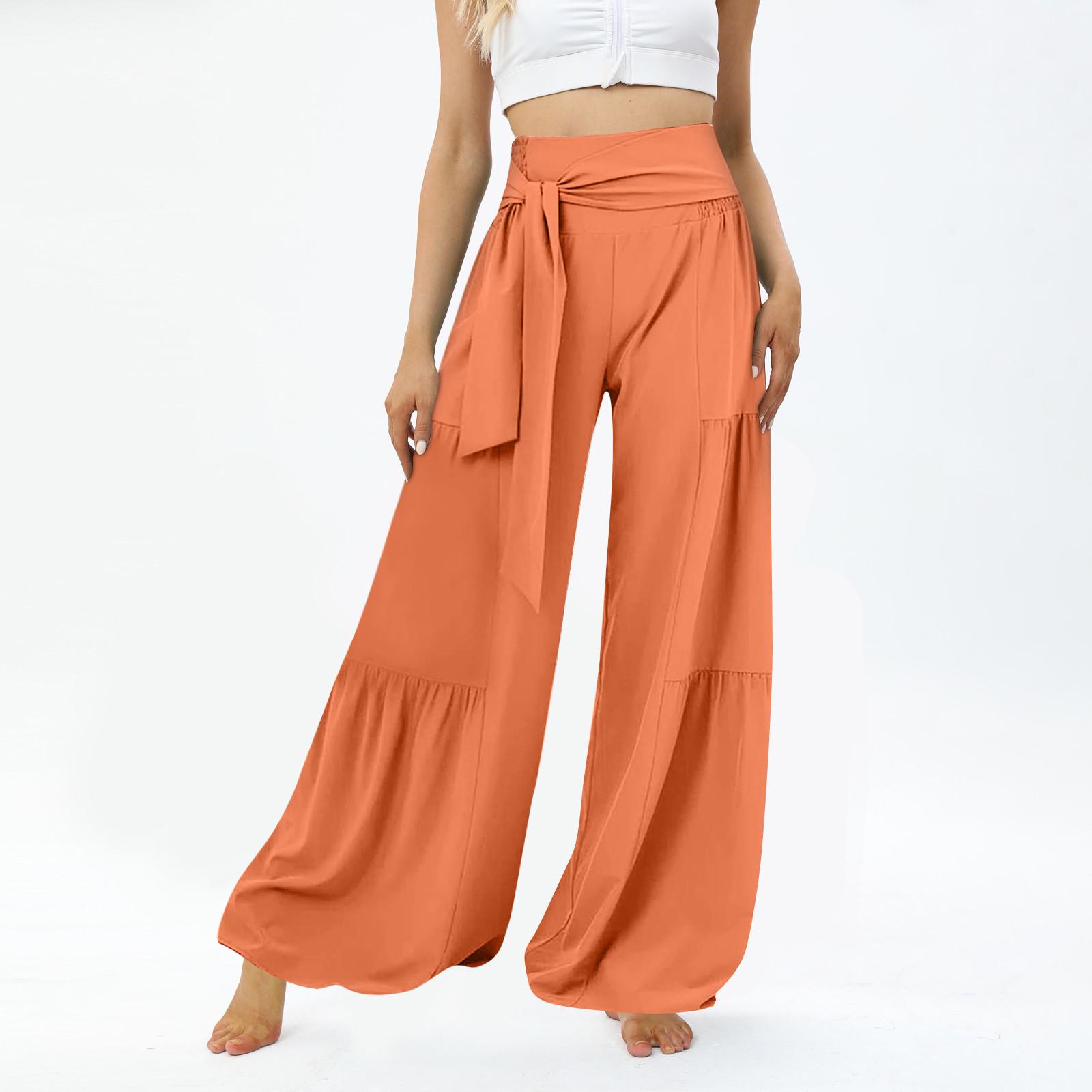 High Waist Belt Tie Slit Wide-leg Quick-drying Casual Pants Yoga Wide-leg Pants Side Slit Summer Casual Wide-leg Pants L
High Waist Belt Tie Slit Wide-leg Quick-drying Casual Pants Yoga Wide-leg Pants Side Slit Summer Casual Wide-leg Pants L