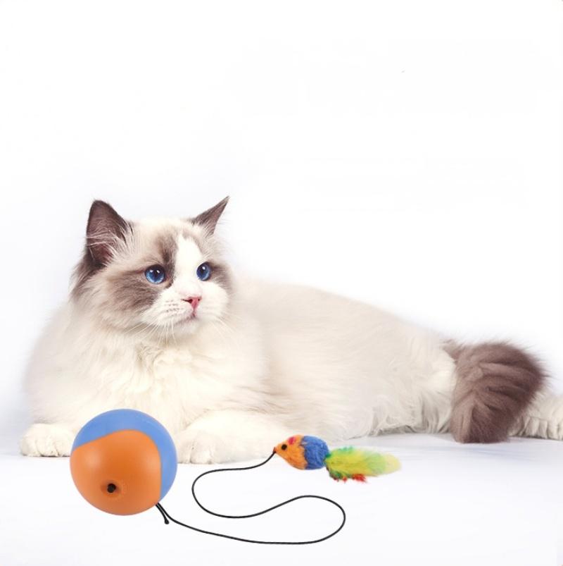 Interactive Cat Ball Toy Fun Tracker Automatic Rolling Chase Ball with Fluffy Tail A Small Mice Pets Smart Automatic Teaser синий
Interactive Cat Ball Toy Fun Tracker Automatic Rolling Chase Ball with Fluffy Tail A Small Mice Pets Smart Automatic Teaser синий