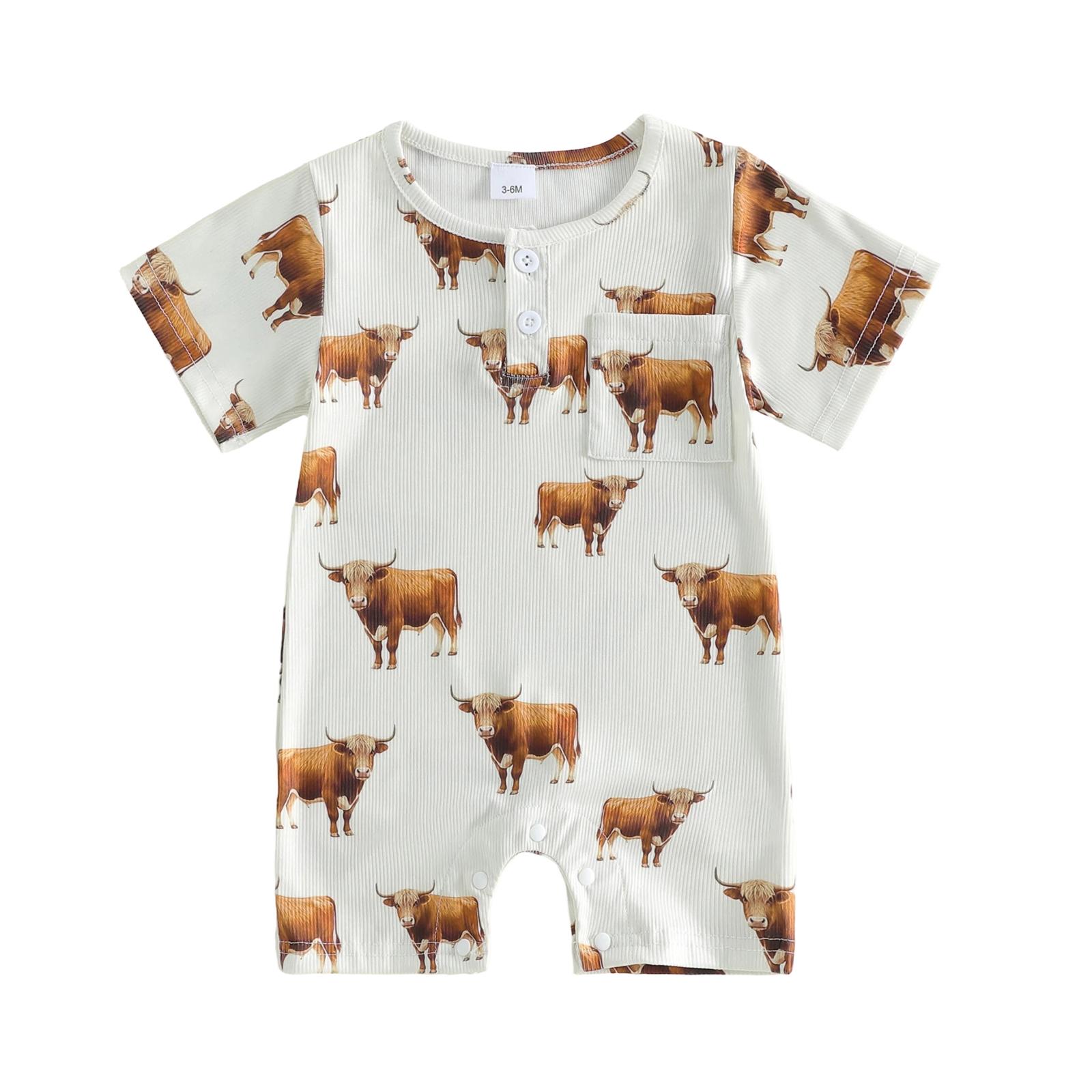 Baby Boy Summer Romper Short Sleeve Round Neck Animal Print Jumpsuit Newborn Playsuit 0-3M хаки
Baby Boy Summer Romper Short Sleeve Round Neck Animal Print Jumpsuit Newborn Playsuit 0-3M хаки