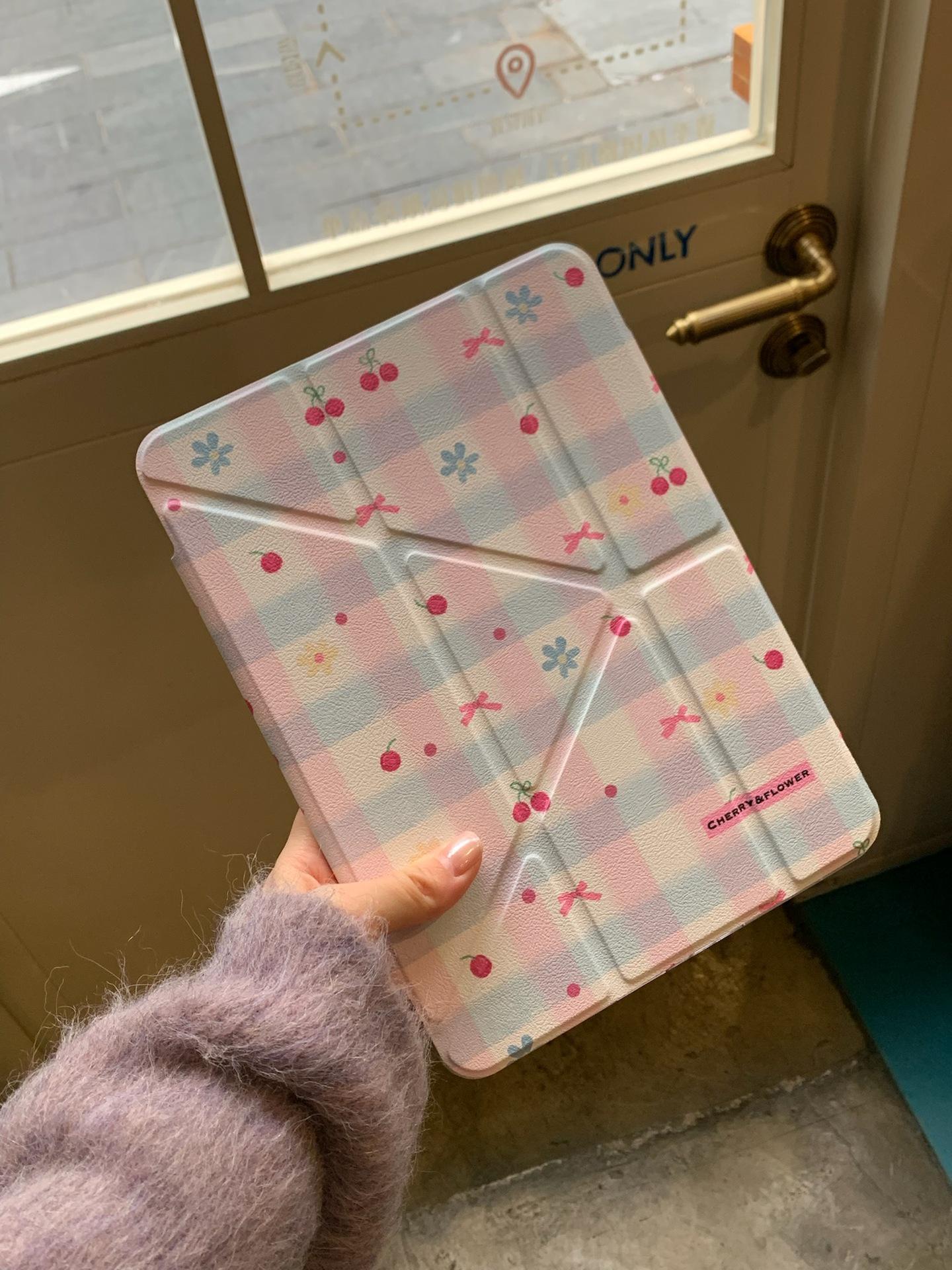 iPad Mini 6 Case, Blue & Pink Plaid with Cherry, Compatible with iPad 2025 10th Gen iPad mini6/7(8.3-inch)
iPad Mini 6 Case, Blue & Pink Plaid with Cherry, Compatible with iPad 2025 10th Gen iPad mini6/7(8.3-inch)