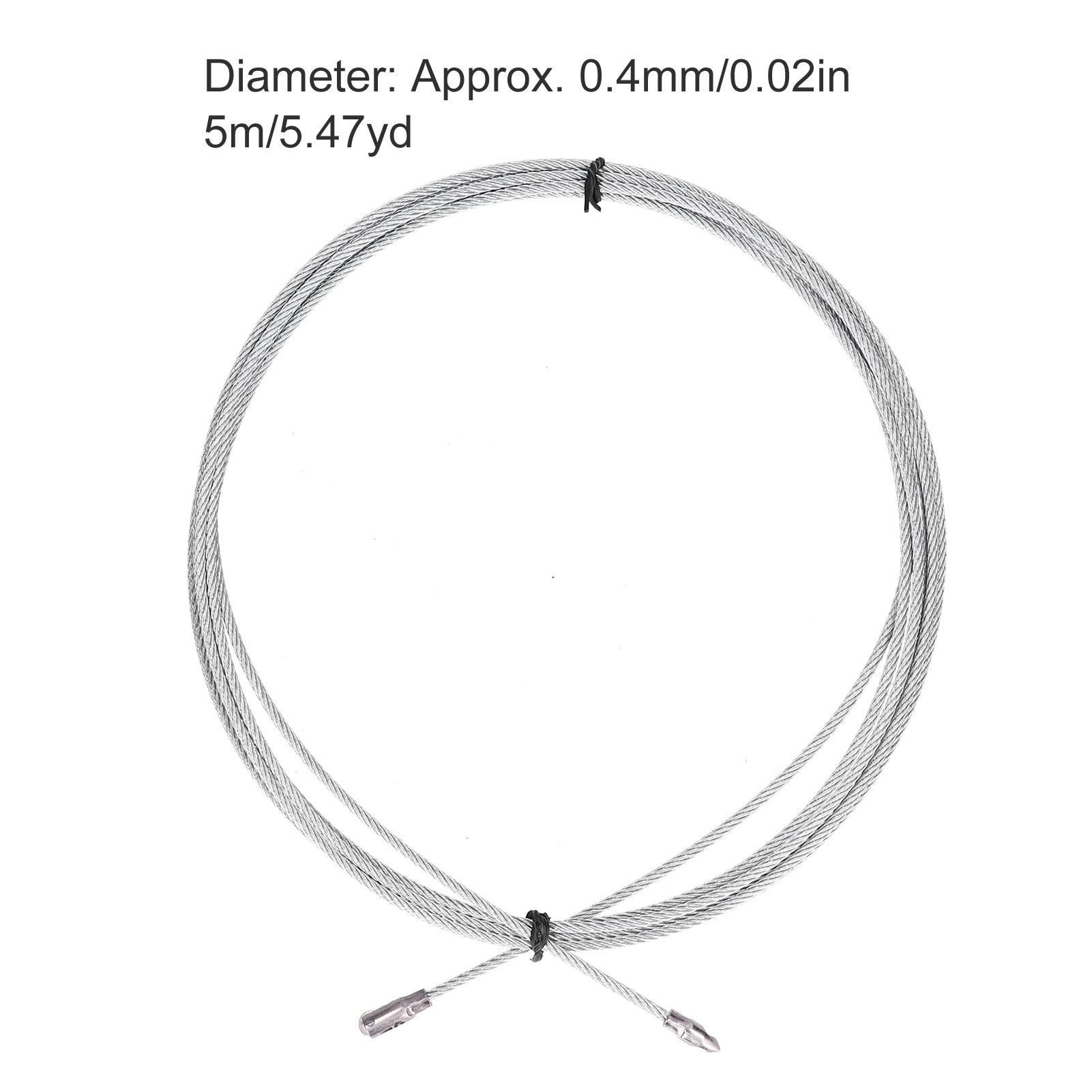 Steel Wire Strands Cord 0.4mmDiameter High Tensile Strength for Elevator Instrument(5mCelsius5.47yd )
Steel Wire Strands Cord 0.4mmDiameter High Tensile Strength for Elevator Instrument(5mCelsius5.47yd )