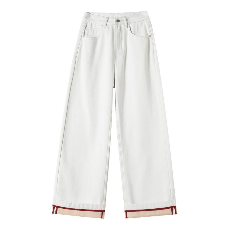 Thickened White Wide-leg Jeans for Women In Autumn and Winter New High-waist Loose Flip Straight Pants XXL
Thickened White Wide-leg Jeans for Women In Autumn and Winter New High-waist Loose Flip Straight Pants XXL