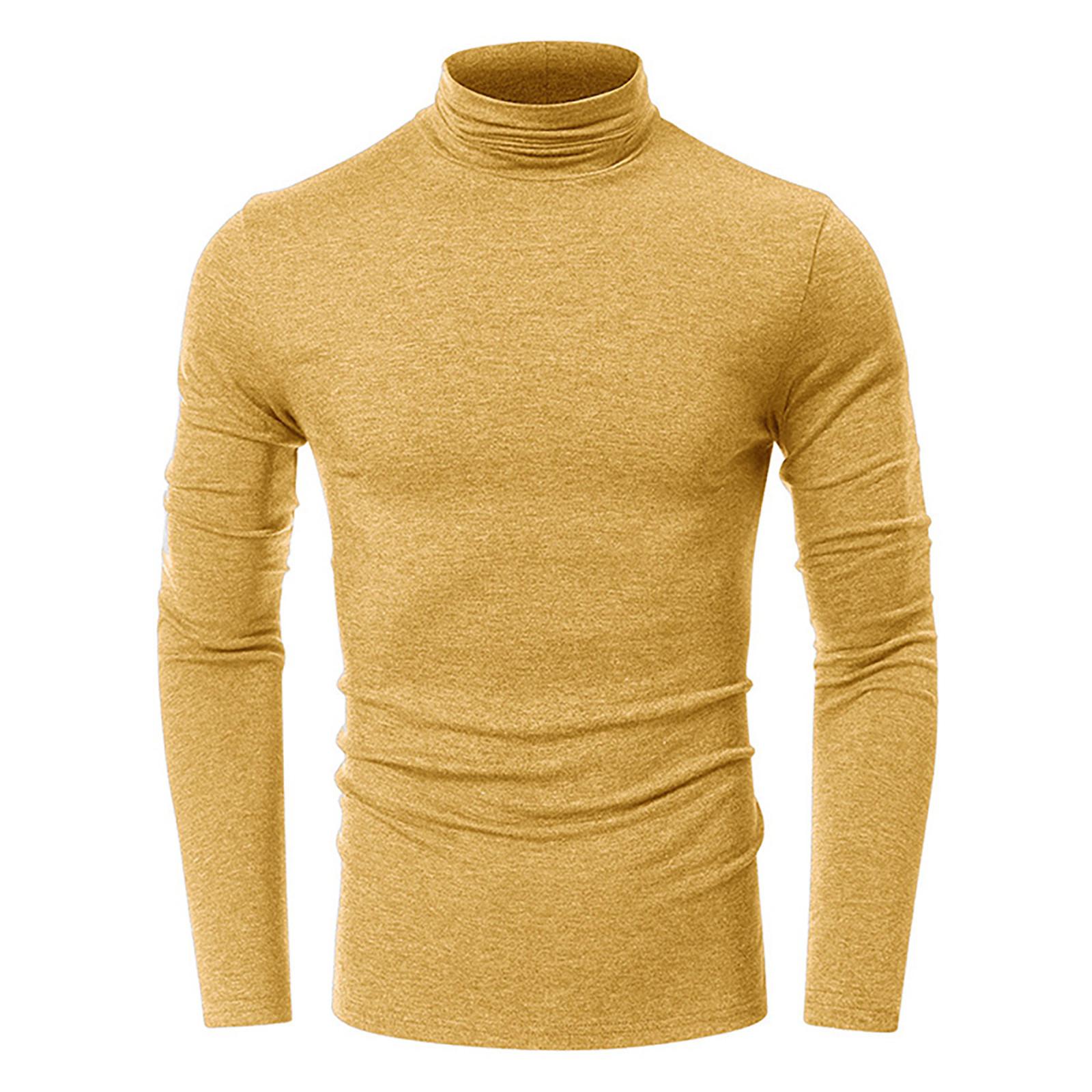 Мужская весенняя футболка однотонная с длинным рукавом и полувысоким воротником-стойкой M жёлтый
Мужская весенняя футболка однотонная с длинным рукавом и полувысоким воротником-стойкой M жёлтый