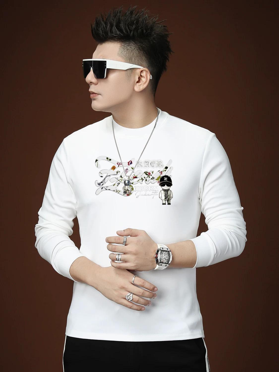 European Trendy Brand Men s Long-Sleeve Turtleneck T-Shirt 2025 Autumn New Letter Print Base Shirt for Men M белый
European Trendy Brand Men s Long-Sleeve Turtleneck T-Shirt 2025 Autumn New Letter Print Base Shirt for Men M белый