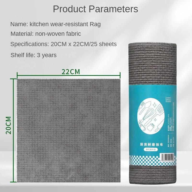 Одноразовая прочная кухонная ткань для чистки, тряпка для ежедневной чистки и тряпка 2pcs серый
Одноразовая прочная кухонная ткань для чистки, тряпка для ежедневной чистки и тряпка 2pcs серый