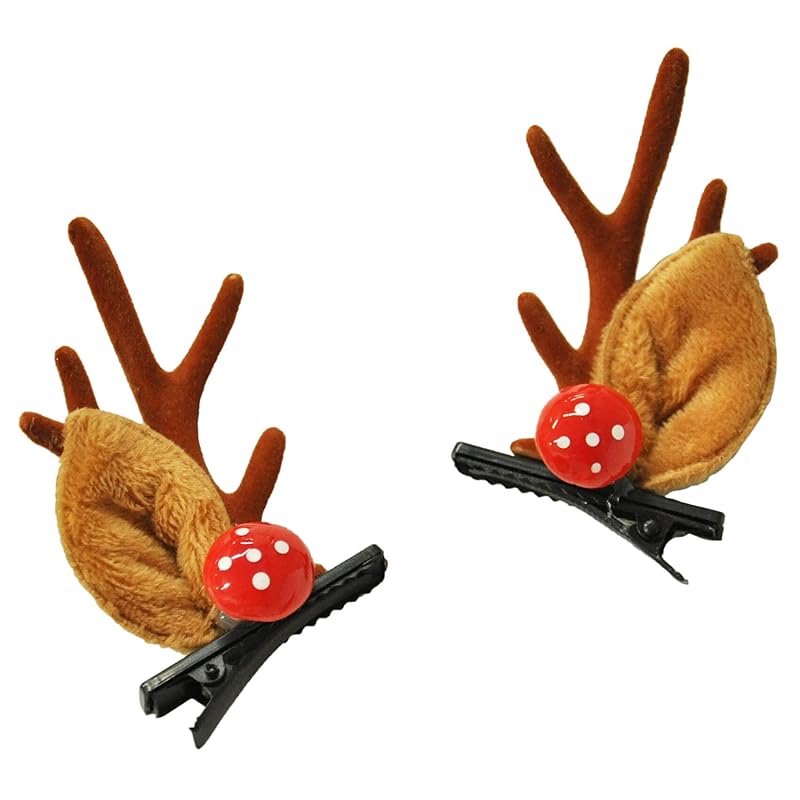 Loveril Christmas hair clip set of 2 reindeer hair ornament hair clip hair accessories disguise Fashionable cute For adults & children Commemorative
Loveril Christmas hair clip set of 2 reindeer hair ornament hair clip hair accessories disguise Fashionable cute For adults & children Commemorative