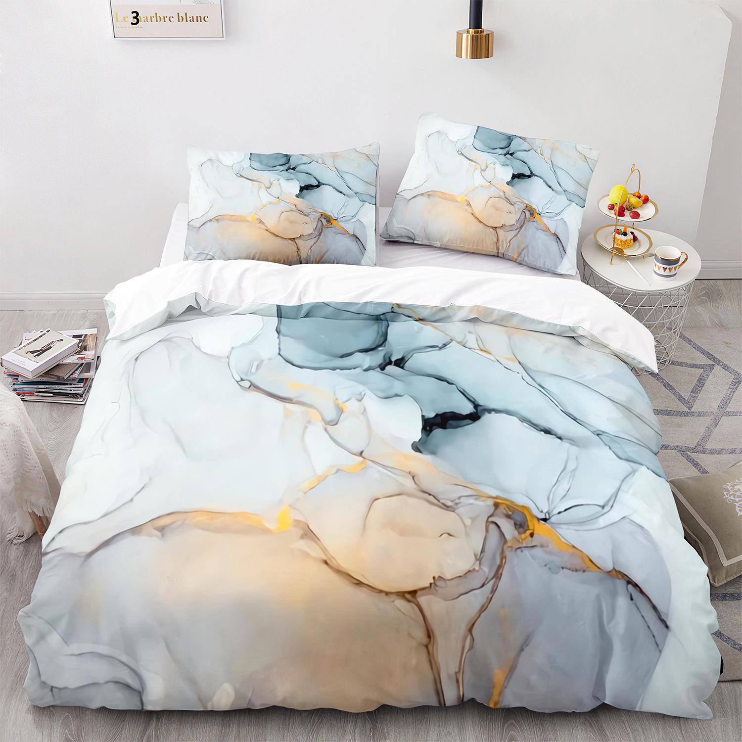 Набір підодіяльників із мармуру King/Queen Size White Gold Abstract Marble Texture Printed Комплект постільної білизни Абстрактний поліестеровий підодіяльник EU single(135x200cm)
Набір підодіяльників із мармуру King/Queen Size White Gold Abstract Marble Texture Printed Комплект постільної білизни Абстрактний поліестеровий підодіяльник EU single(135x200cm)