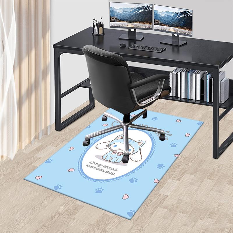 Cinnamoroll Anime Cartoon Design Chair Mat Non-Slip Carpet for Office Home Decoration Living Room Bedroom Game Room Dormitory.E054 60cm by 90cm
Cinnamoroll Anime Cartoon Design Chair Mat Non-Slip Carpet for Office Home Decoration Living Room Bedroom Game Room Dormitory.E054 60cm by 90cm