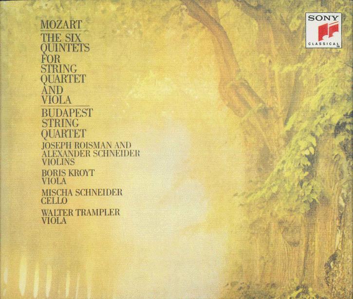 CD BUDAPEST STRING QUARTET Mozart Complete String Quintets SRCR19135 SONY CLASSICS 1997 Japan Classical Used
CD BUDAPEST STRING QUARTET Mozart Complete String Quintets SRCR19135 SONY CLASSICS 1997 Japan Classical Used