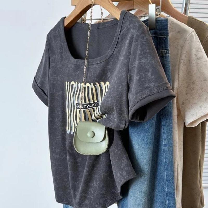 Square Collar Top Women s Large Size Pure Cotton Right Shoulder Loose Versatile Short-sleeved T-shirt Summer New Style M серый
Square Collar Top Women s Large Size Pure Cotton Right Shoulder Loose Versatile Short-sleeved T-shirt Summer New Style M серый