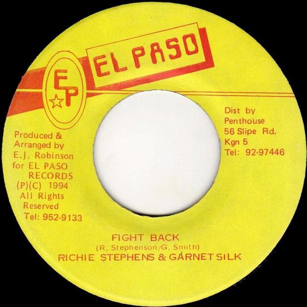 7inch Record RICHIE STEPHENS & GARNETT SILK - Fight Back NONE El Paso 1994 Jamaica Reggae, Ska & Dub Used
7inch Record RICHIE STEPHENS & GARNETT SILK - Fight Back NONE El Paso 1994 Jamaica Reggae, Ska & Dub Used