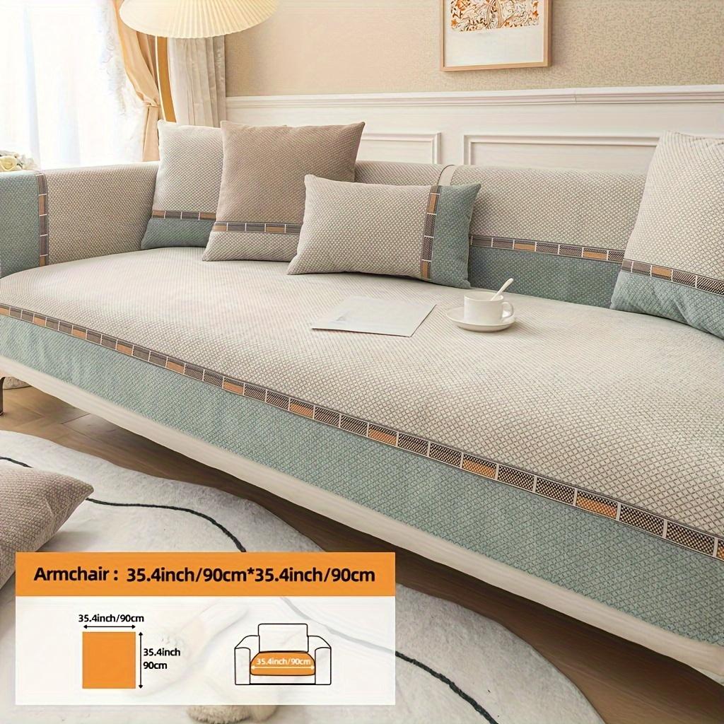 Pet-Friendly Thick Plush Chenille 1pc Non-Slip Sofa Cover - Two-Tone Spliced Solid Color Small Diamond Sofa Protector - Furniture Cover for Bedroom 35.4 x35.4 (90x90cm)
Pet-Friendly Thick Plush Chenille 1pc Non-Slip Sofa Cover - Two-Tone Spliced Solid Color Small Diamond Sofa Protector - Furniture Cover for Bedroom 35.4 x35.4 (90x90cm)