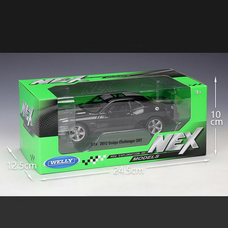 1/24 Масштаб Welly Dodge Challenger SRT Легкосплавна модель автомобіля Литі під тиском Металеві іграшкові транспортні засоби Модель автомобіля High Simulation Collection Дитячі подарунки чорний
1/24 Масштаб Welly Dodge Challenger SRT Легкосплавна модель автомобіля Литі під тиском Металеві іграшкові транспортні засоби Модель автомобіля High Simulation Collection Дитячі подарунки чорний