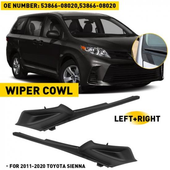 Plastic Front Windshield Pair Cowl Wiper Cover For Toyota For Sienna 2011-
Plastic Front Windshield Pair Cowl Wiper Cover For Toyota For Sienna 2011-
