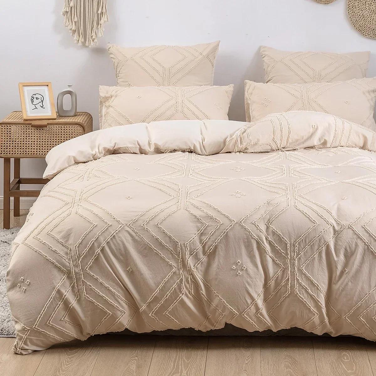 3PCS/set Khaki Tufted Duvet Cover Set Line Comforter Cover Geometric Bed Set Lightweight Down Bedding Set for All Season Duvet&135x200cm бежевый
3PCS/set Khaki Tufted Duvet Cover Set Line Comforter Cover Geometric Bed Set Lightweight Down Bedding Set for All Season Duvet&135x200cm бежевый