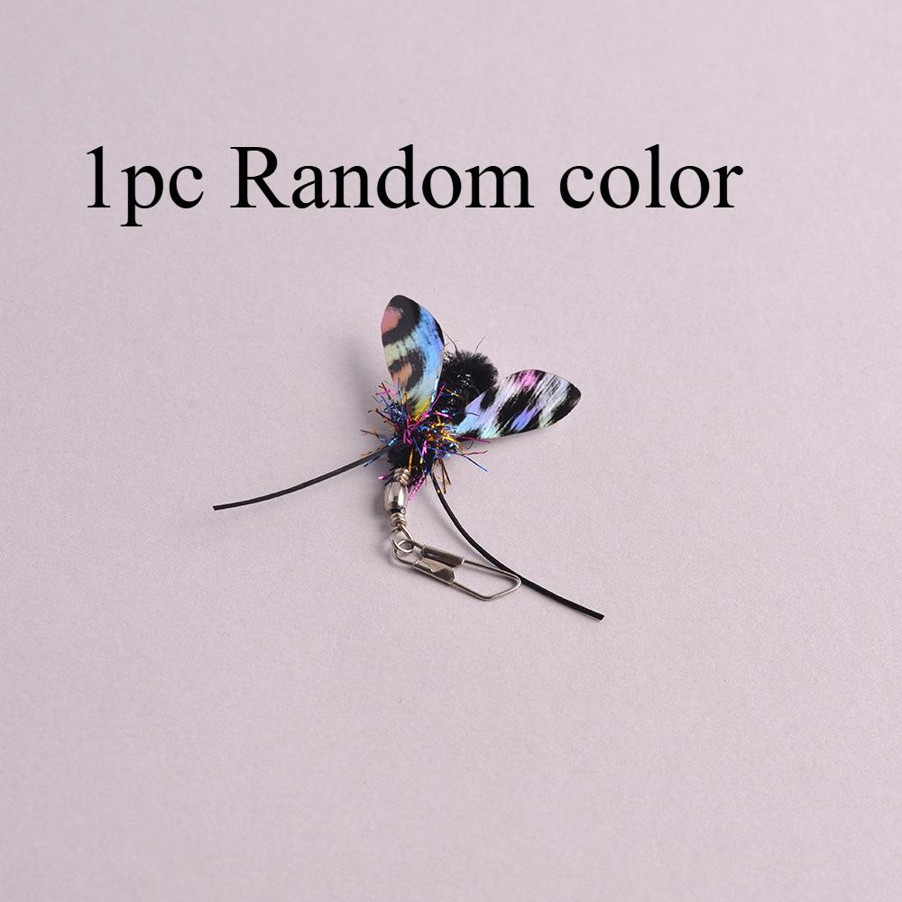 Simulation Insects Cat Teasing Stick Replacement Head Toy Colorful spotted moths Shape Pet Toys
Simulation Insects Cat Teasing Stick Replacement Head Toy Colorful spotted moths Shape Pet Toys