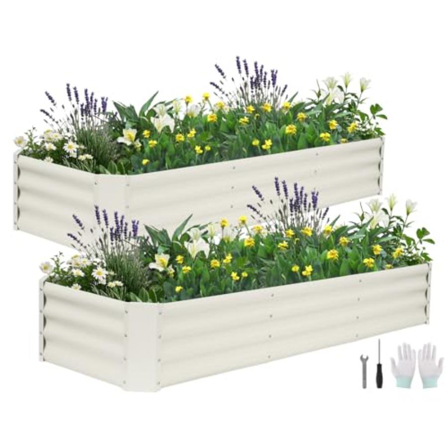 Galvanized Raised Garden Bed 6x2x1ft 2Packs Metal Garden Planter Box Outdoor Steel Raised Bed Kit with Bracing Rods Gloves for United States
Galvanized Raised Garden Bed 6x2x1ft 2Packs Metal Garden Planter Box Outdoor Steel Raised Bed Kit with Bracing Rods Gloves for United States