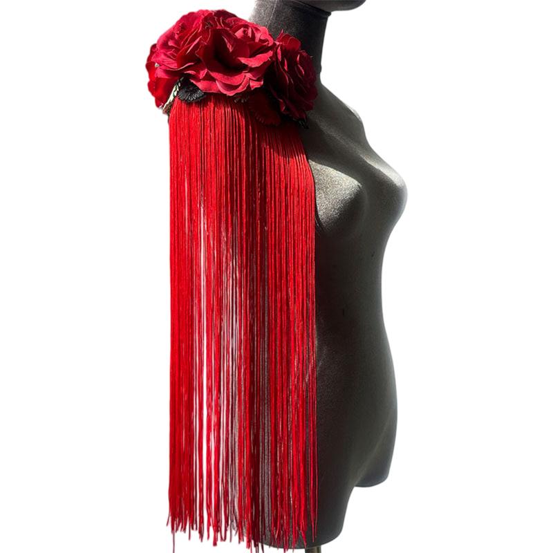 Vintage Shoulder Flower Tassel Accessory for Dance Costume Headwear Outfit Decorative Performance Party Wear красный
Vintage Shoulder Flower Tassel Accessory for Dance Costume Headwear Outfit Decorative Performance Party Wear красный