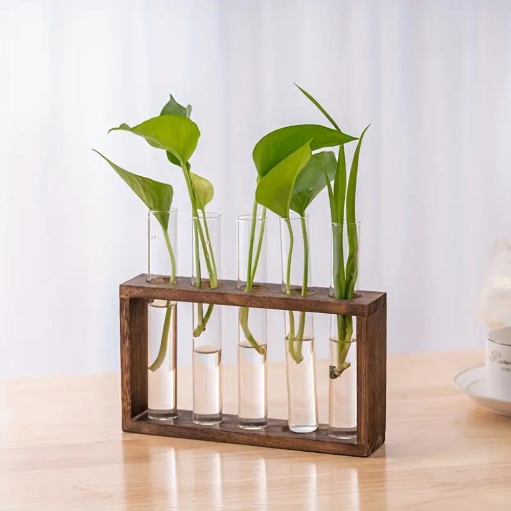 3/5 Test Test Tube Vases Wood Frame Glass Planter Flower Pot Hydroponic Plants Container Weddings Brown-3 Test
3/5 Test Test Tube Vases Wood Frame Glass Planter Flower Pot Hydroponic Plants Container Weddings Brown-3 Test