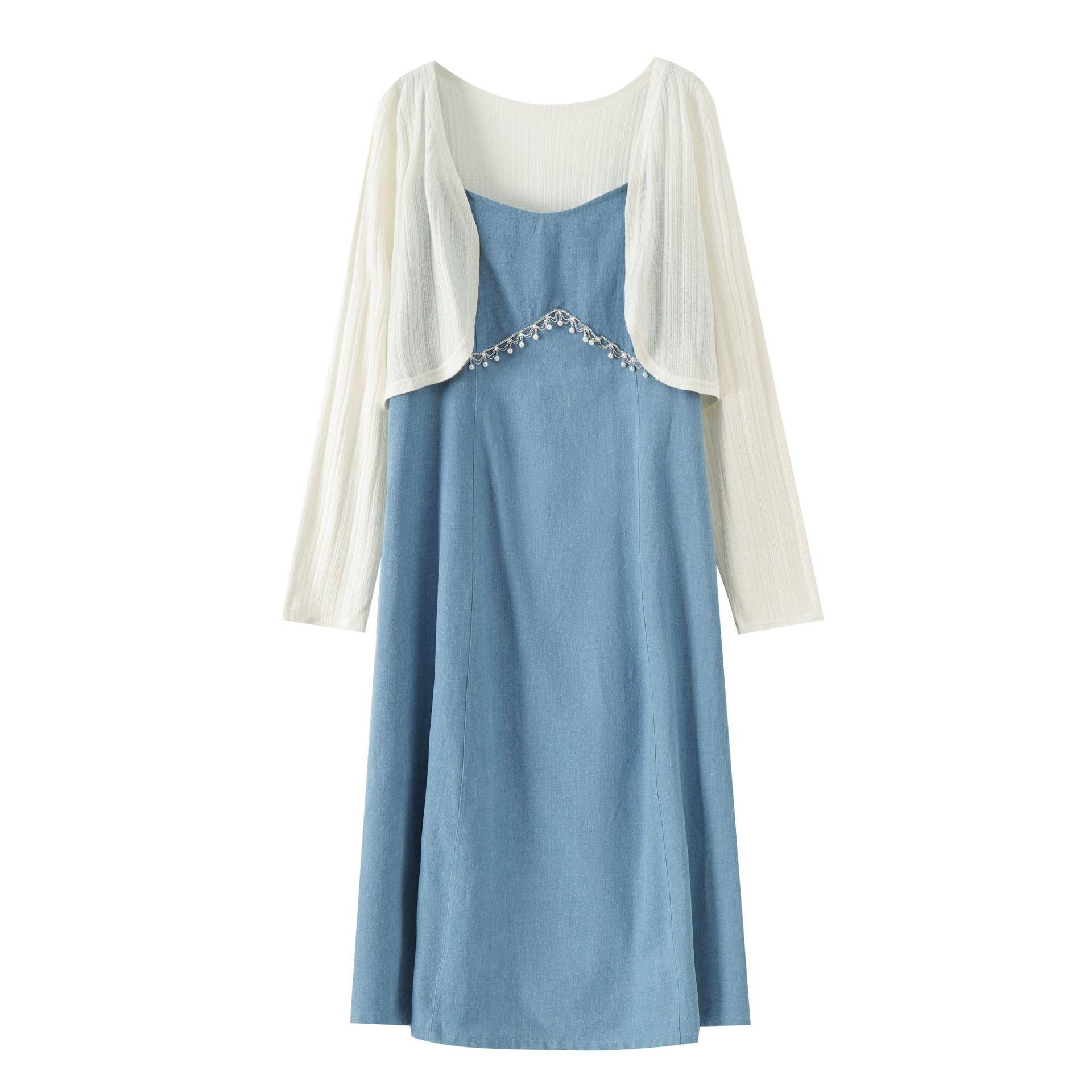 Women s Retro Chain Denim Overall Dress & Short Cardigan Set - Spring 2026 Collection XL (130-145 jin) белый
Women s Retro Chain Denim Overall Dress & Short Cardigan Set - Spring 2026 Collection XL (130-145 jin) белый