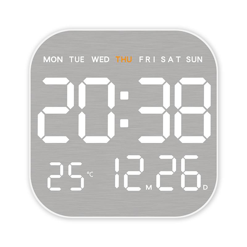 New Metal Brushed Wall Clock Multifunctional Electronic Clock LED Electronic Simple Alarm Clock
New Metal Brushed Wall Clock Multifunctional Electronic Clock LED Electronic Simple Alarm Clock