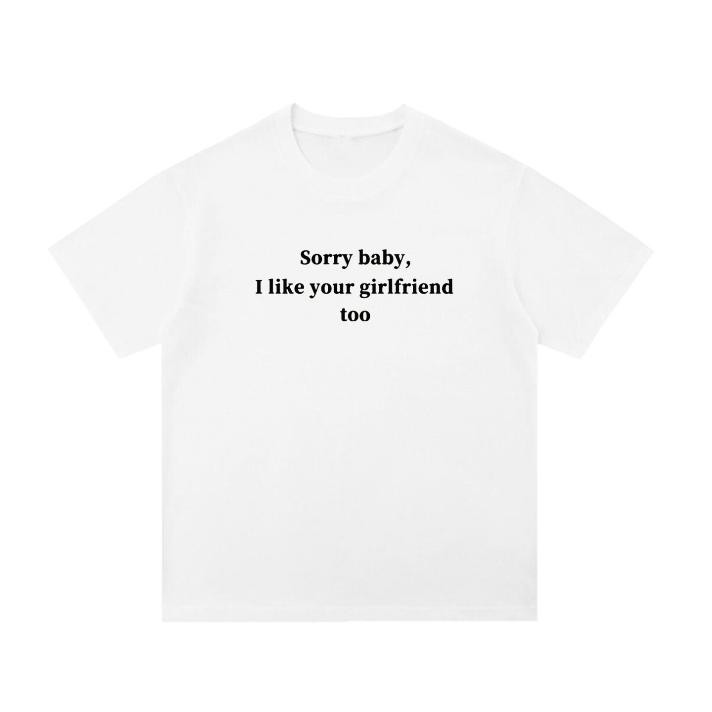 I Like Your Girlfriend Too American Personality Slogan Short T-shirt Loose Size Pure Cotton Half-sleeve Vintage Oversize T Shirt 4XL
I Like Your Girlfriend Too American Personality Slogan Short T-shirt Loose Size Pure Cotton Half-sleeve Vintage Oversize T Shirt 4XL