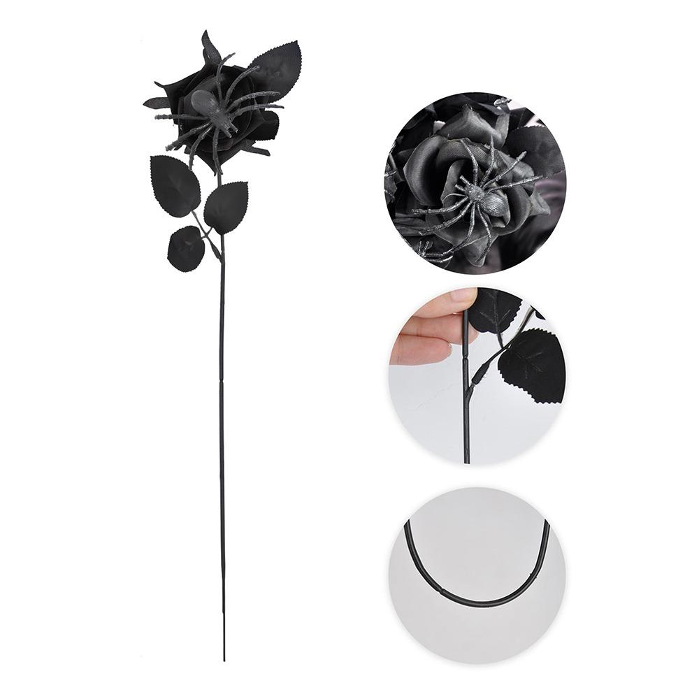 38cm Spider Rose Bouquet Gothic Fake Flower Halloween Artificial Rose Halloween Party Props чёрный
38cm Spider Rose Bouquet Gothic Fake Flower Halloween Artificial Rose Halloween Party Props чёрный