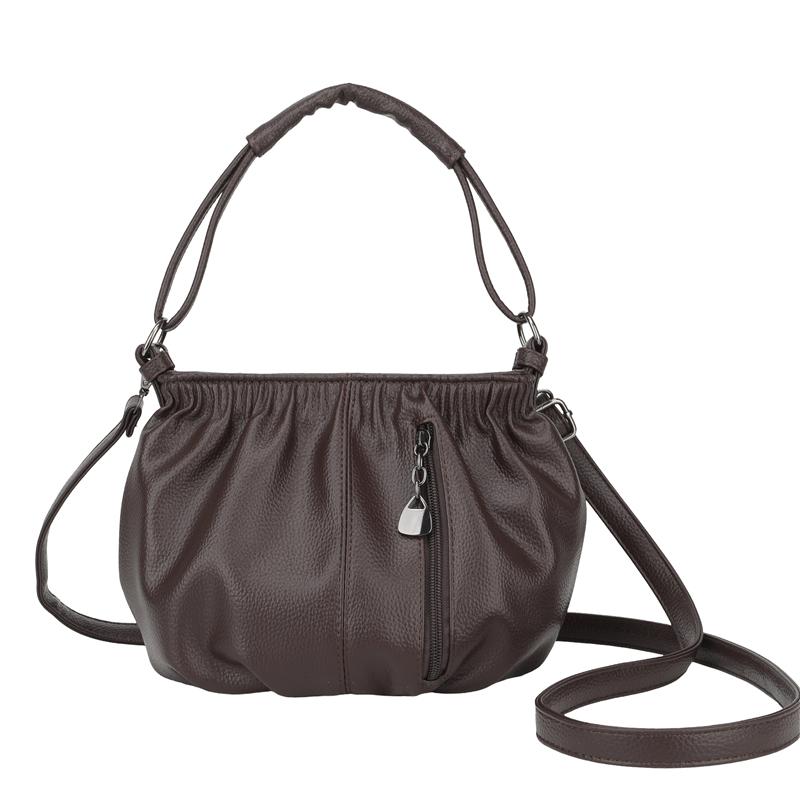 Vintage Ruched Leather Handbag for Women, Soft Multi-pocket Shoulder Crossbody Bag, Casual Large Capacity Hobo Purse for Daily Work Travel кавовий
Vintage Ruched Leather Handbag for Women, Soft Multi-pocket Shoulder Crossbody Bag, Casual Large Capacity Hobo Purse for Daily Work Travel кавовий