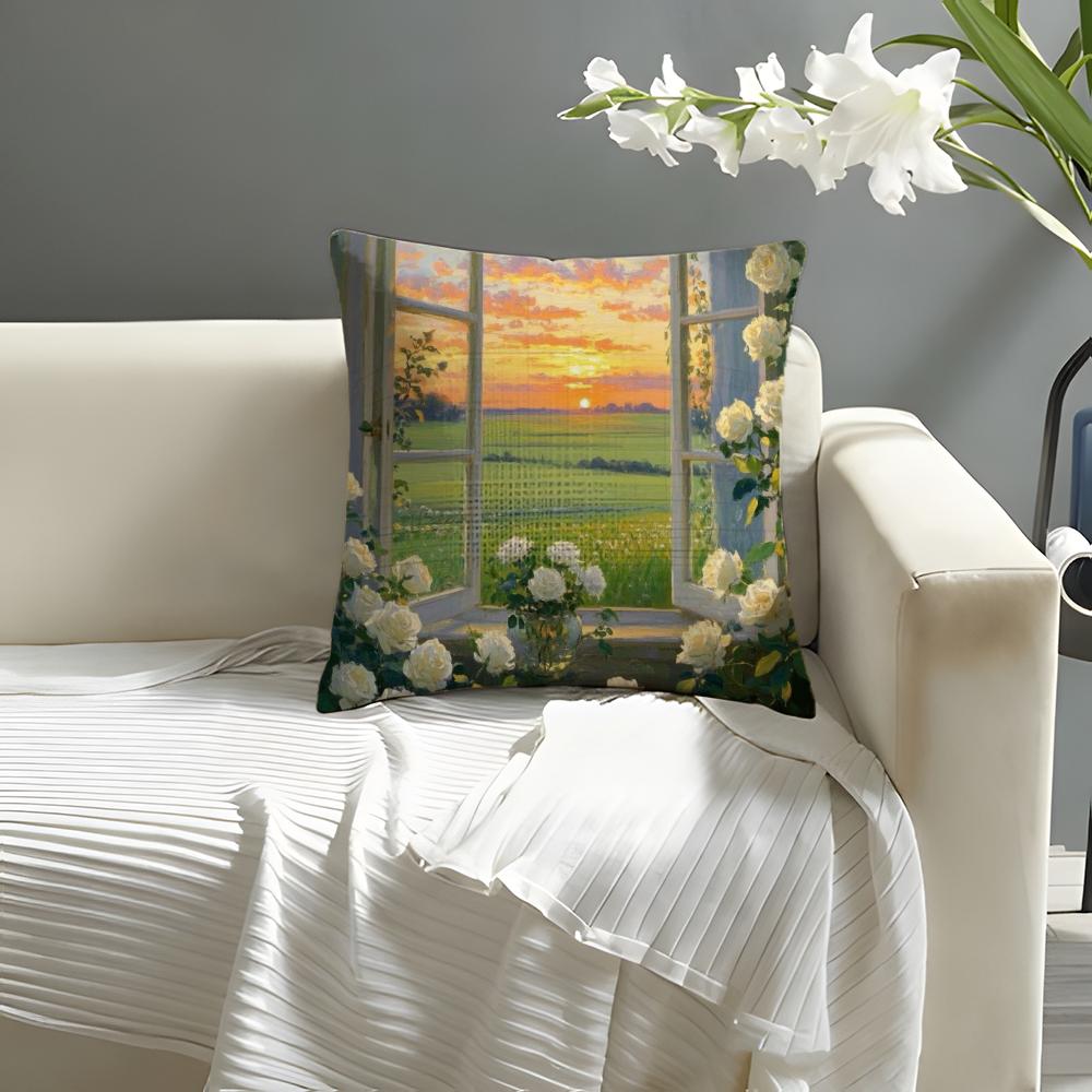 Landscape painting style Pillow Case Natural Linen Organic Fabric DoubleSided Printing Sofa Home Decor Cushion Cover 30X30cm
Landscape painting style Pillow Case Natural Linen Organic Fabric DoubleSided Printing Sofa Home Decor Cushion Cover 30X30cm