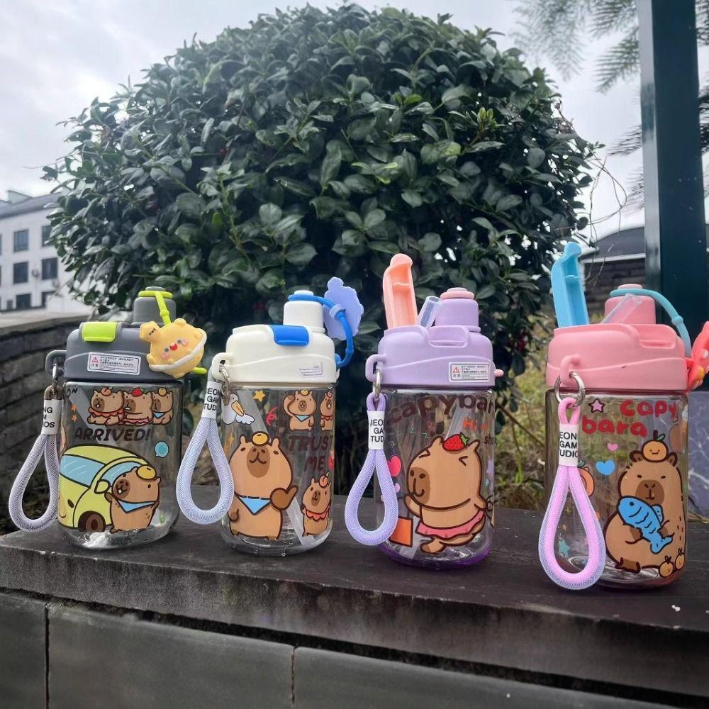 600ML Straw Cup Large Capacity Student Water Bottle Portable Capybara Water Bottle Summer рожевий
600ML Straw Cup Large Capacity Student Water Bottle Portable Capybara Water Bottle Summer рожевий
